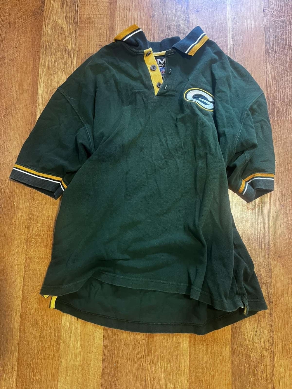 Green Bay Packers Polo Shirt with Team Patch